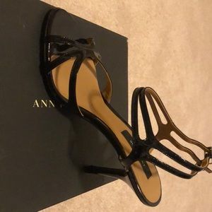 Patent leather sandals